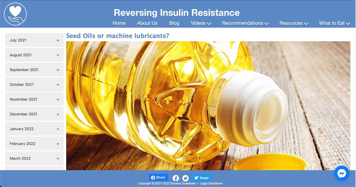 Reversing Insulin Resistance Blog Seed Oils or machine lubricants?